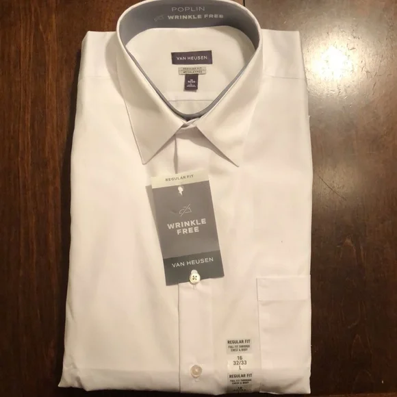 green emerald velvet dress Van Heusen Regular Fit Ultra Wrinkle Free Stretch FLEX Solid Dress Shirt in  White